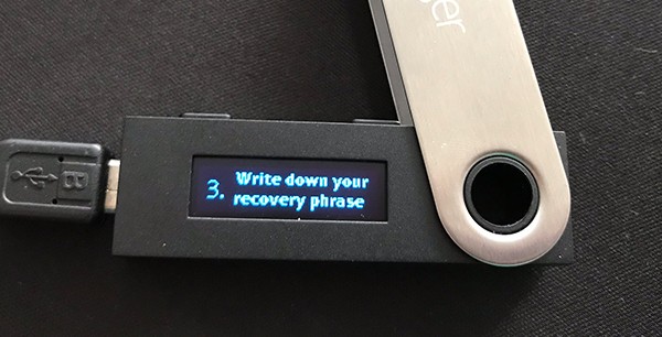 Ledger Nano S - Recovery phrase